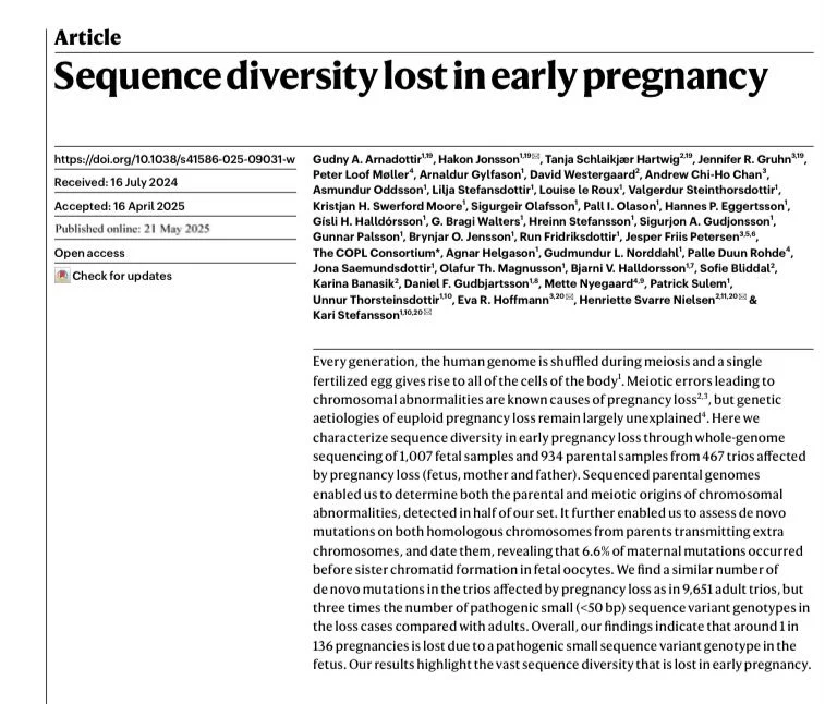 Tanja Schlaikjaer Hartwig: Trio-Based Genetic Approach Unlocks New Pathways in Pregnancy Loss Research