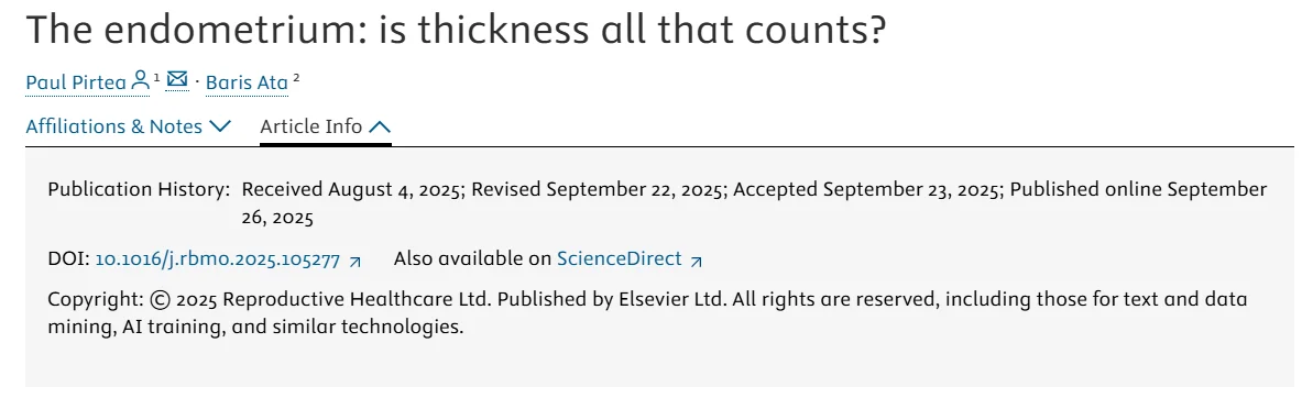 Reproductive BioMedicine Online