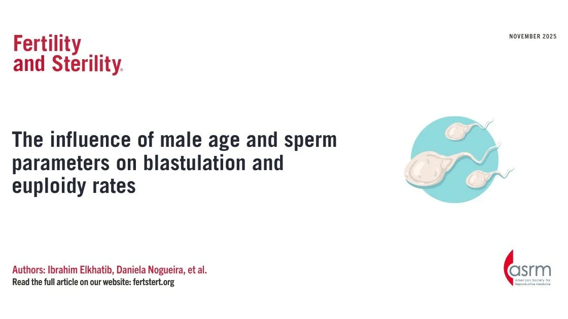 The Influence of Male Age on Blastulation and Euploidy Rates – Fertility and Sterility