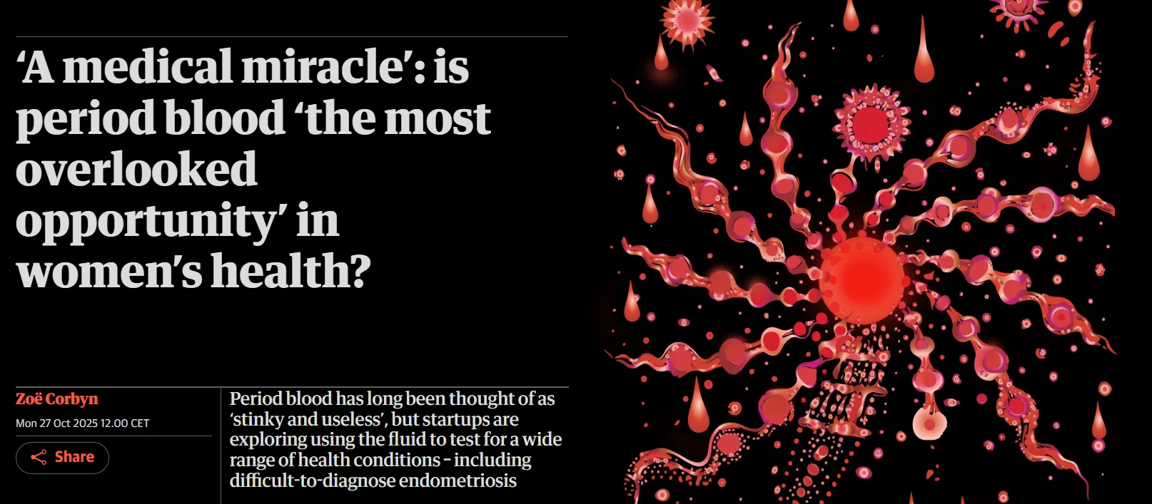 Renate Van Der Mole: Is Period Blood ‘The Most Overlooked Opportunity’ in Women’s Health?