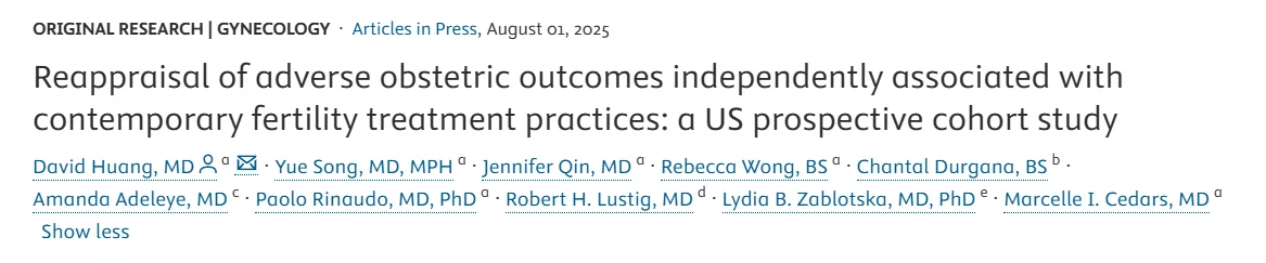 UCSF Study Reassesses Obstetric Risks Linked to Modern Fertility Treatments