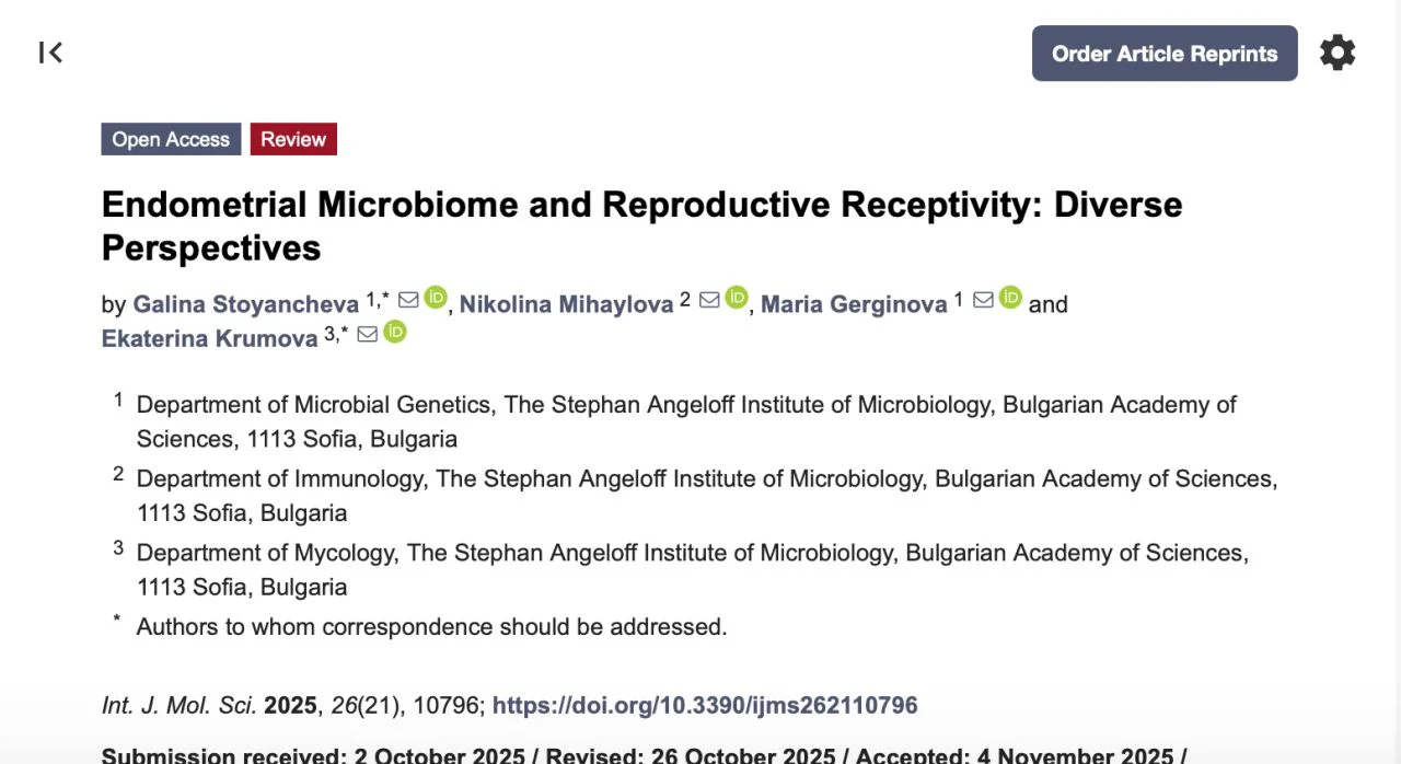 Roberto Costillas Perez: The Endometrial Microbiome Is a Key Factor for Uterine Receptivity