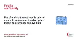Oral Contraceptive Pills Prior to Natural Frozen Embryo Transfer Cycles - Fertility and Sterility
