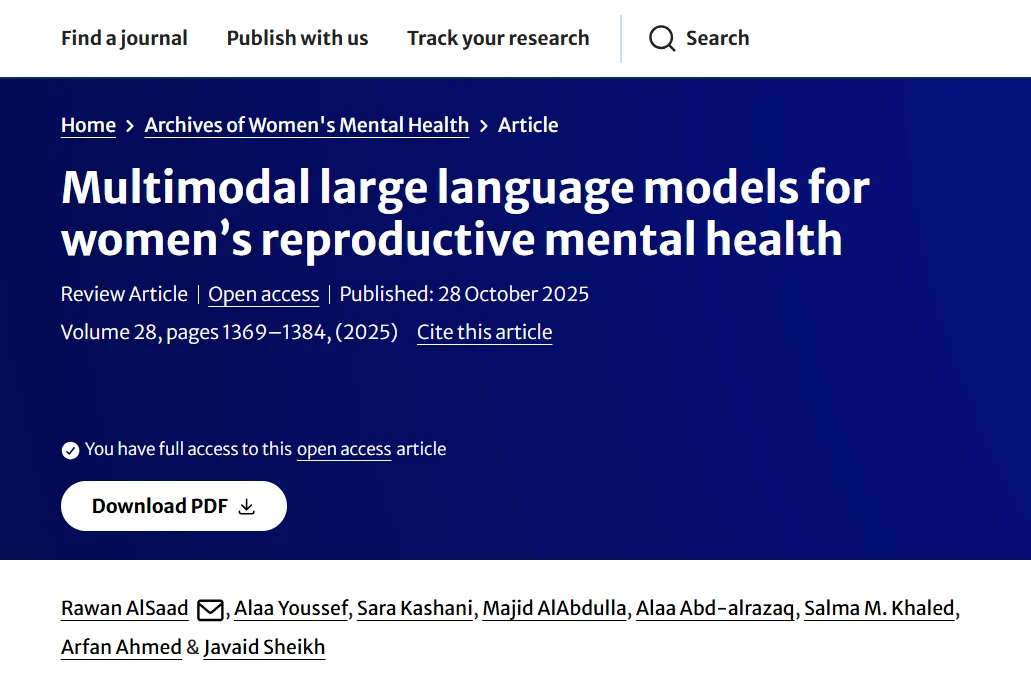 Archives of Women's Mental Health