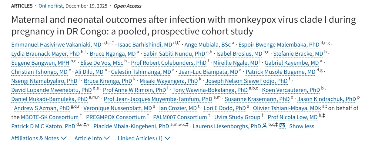 Melvin Sanicas: New Insights on Mpox Infection Risks During Pregnancy