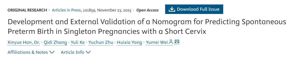 Predicting Preterm Birth in Short Cervix? – AJOG MFM