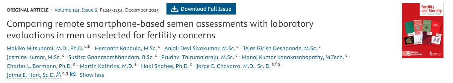 Smartphone Technology in Semen Analysis Explored – Fertility and Sterility