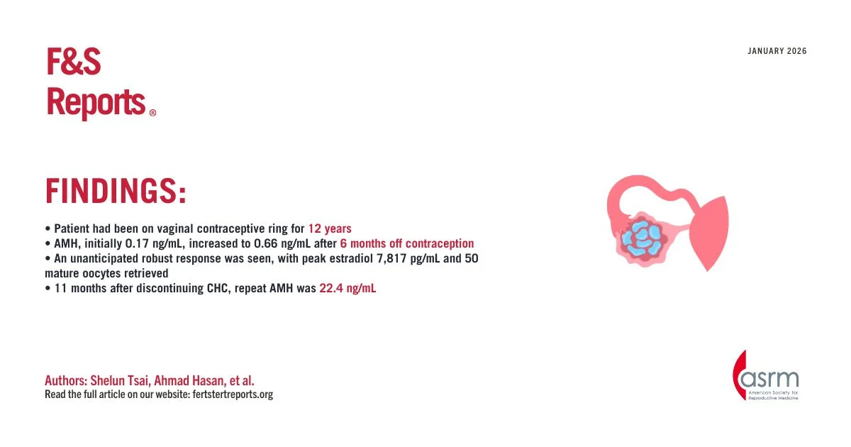 Ovarian Reserve Markers in Hormonal Contraceptive Use – Fertility and Sterility