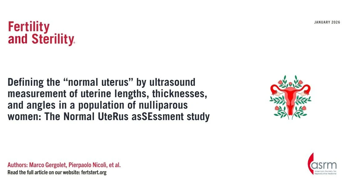 New Findings on Uterine Measurements in Nulliparous Women – Fertility and Sterility