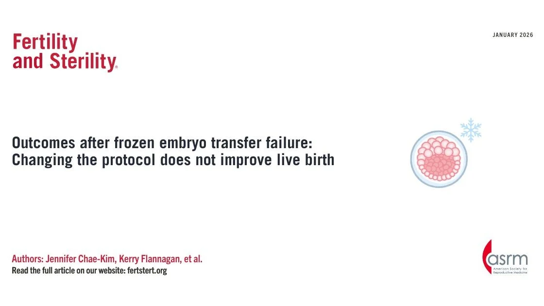 Exploring Outcomes of Frozen Embryo Transfers – Fertility and Sterility