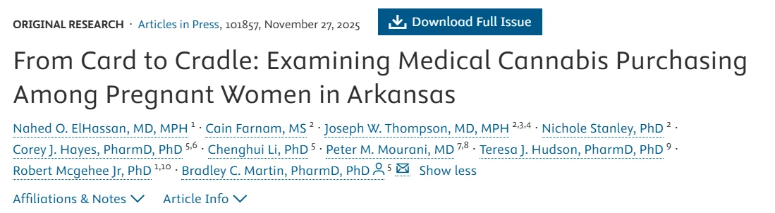 Examining Cannabis Use Trends Among Pregnant Women – AJOG MFM