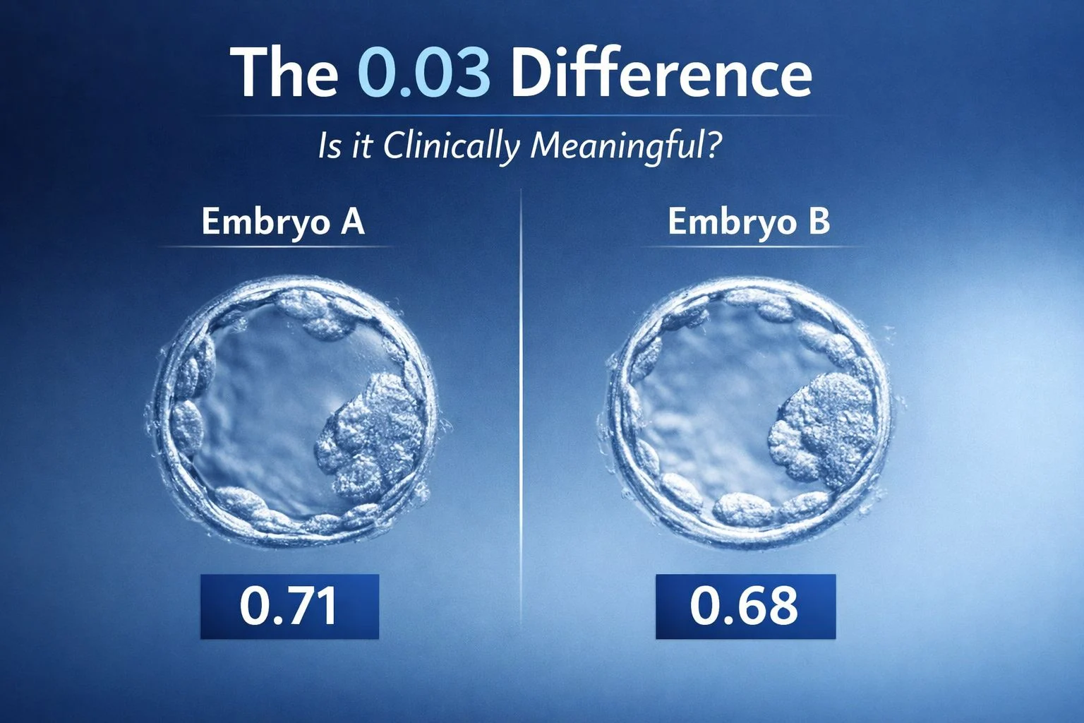 Beata Blazkova: Would You Treat a 0.03 Difference as Decisive in Embryo Selection?