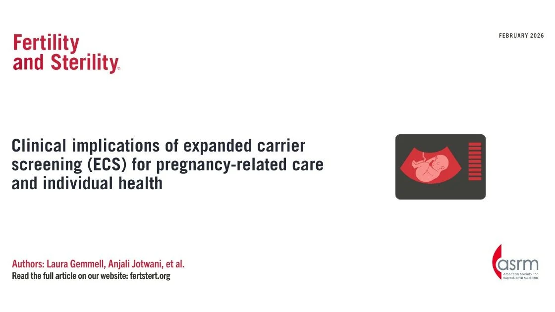Exploring Expanded Carrier Screening for Pregnancy Health – Fertility and Sterility