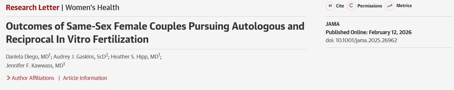 Reproductive Outcomes for Same-Sex Couples Explored – JAMA