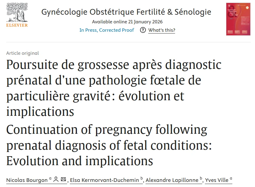 Yves Ville: Evolving Implications of Prenatal Diagnosis
