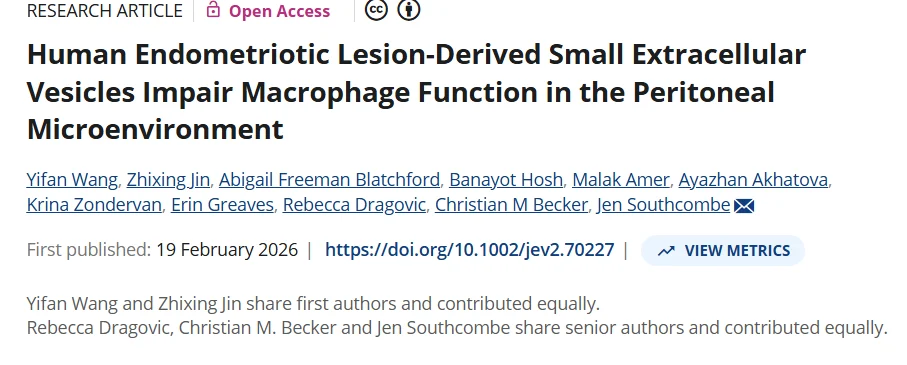 Yifan Wang: New Publications Explore Extracellular Vesicles and Embryo–Endometrium Communication