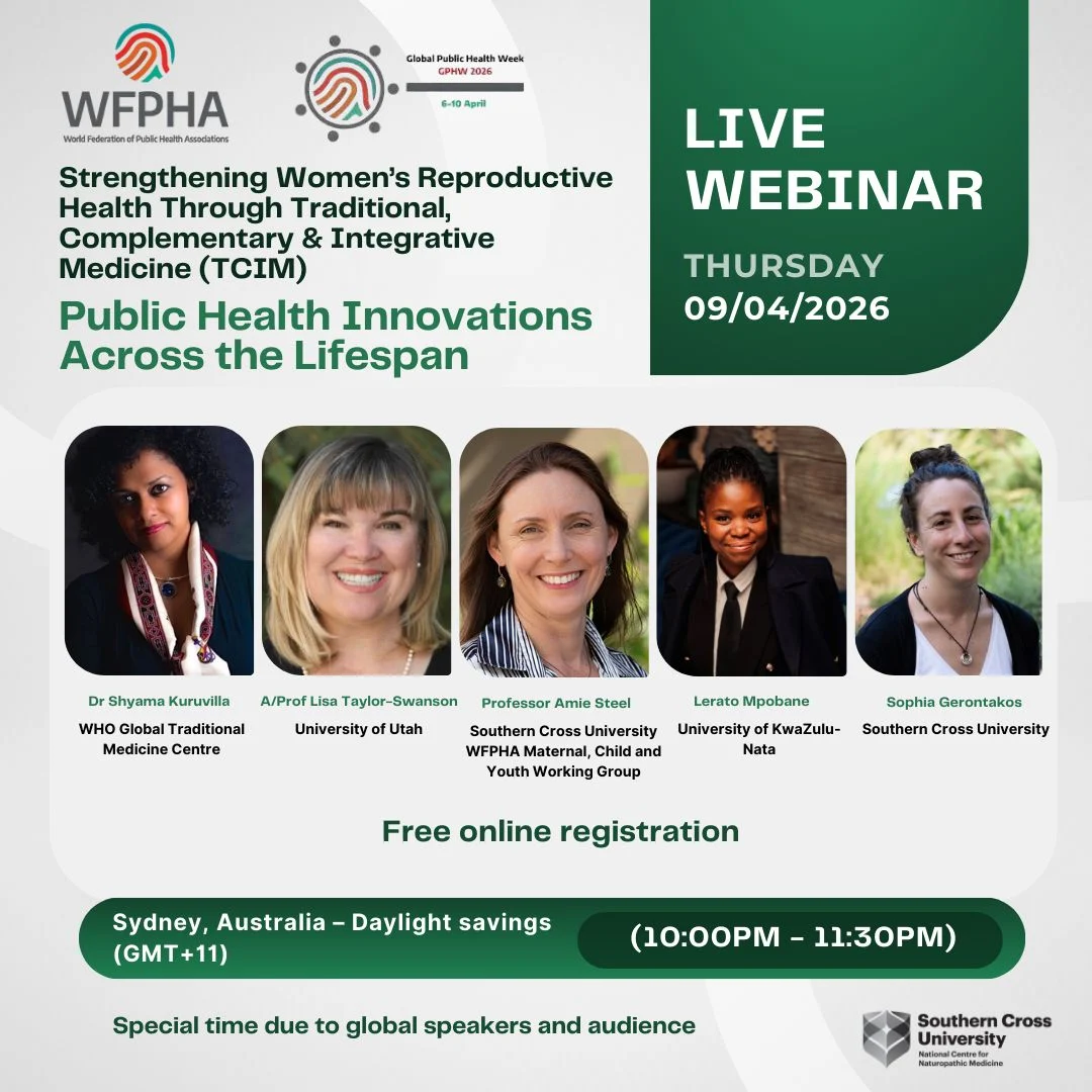Global Experts to Discuss TCIM, Infertility and Menopause in WFPHA Webinar