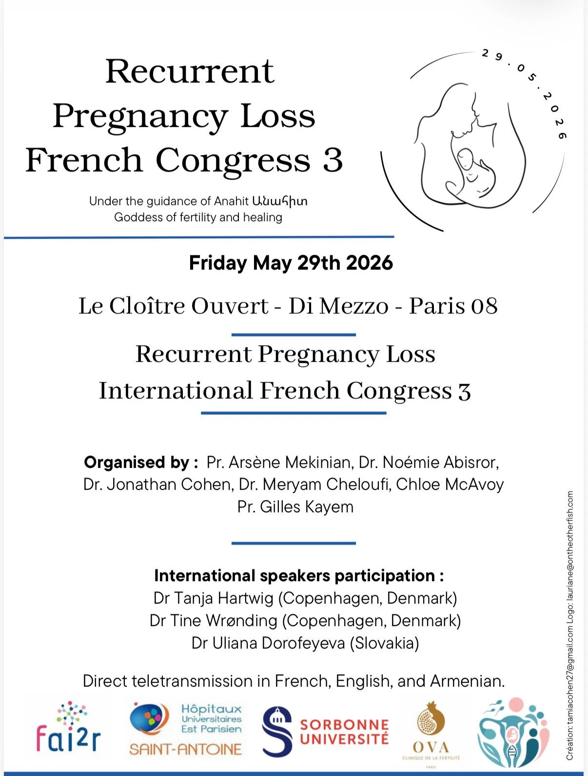 Arsene Mekinian: Paris Hosts 3rd International Congress on Recurrent Pregnancy Loss