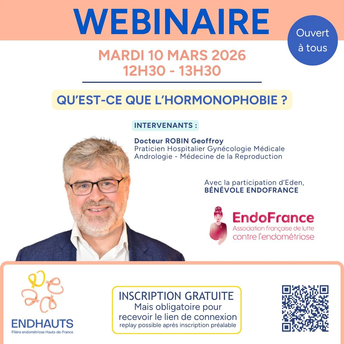 Geoffroy Robin Joins Webinar on Hormonal Treatment Concerns in Endometriosis – ENDHAUTS