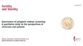 Governance of Polygenic Embryo Screening - Fertility and Sterility