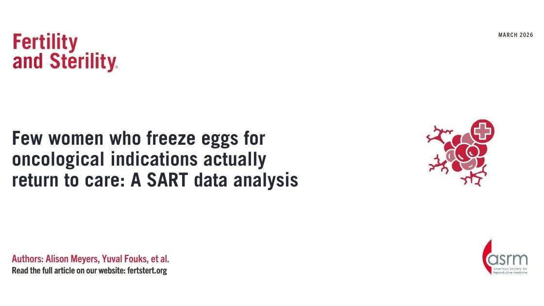 Few Women Return to Use Frozen Eggs After Cancer-Related Preservation – Fertility and Sterility