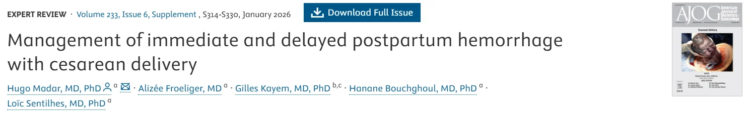 Christopher Robinson: B-Lynch Uterine Compression Technique Discussed in AJOG Expert Review