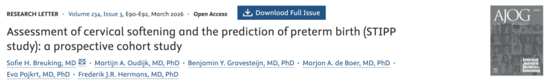 Christopher Robinson: Predicting Preterm Birth Through Cervical Softening