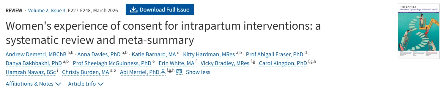 The Lancet Highlights Women’s History Month Articles Across Women’s Health