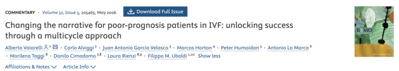 Danilo Cimadomo: Moving From Single-Cycle IVF to a Multicycle Strategy