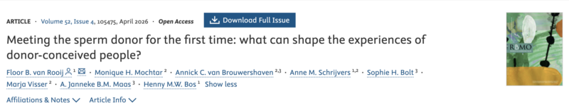 Counselling Experiences of Donor-Conceived Individuals – RBMO
