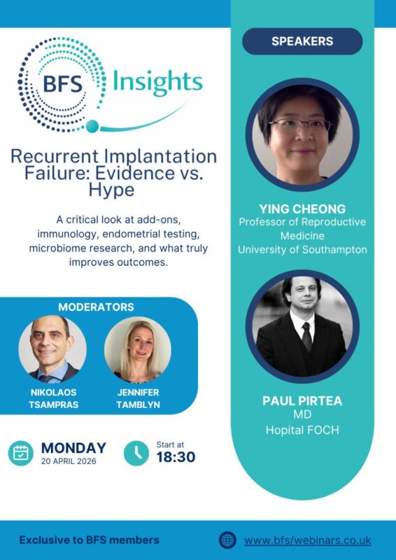 Sign Up for Our Latest BFS Insights Webinar – British Fertility Society