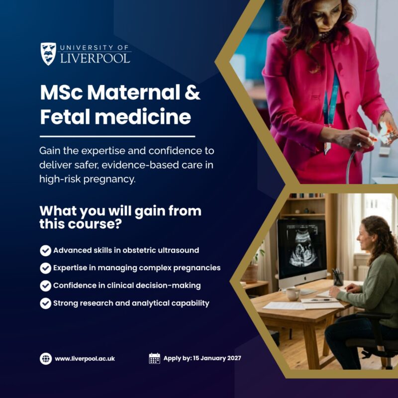 Asma Khalil: Apply Now for the MSc in Maternal and Fetal Medicine