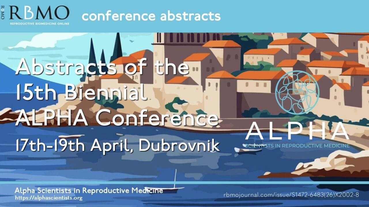 ALPHA Scientists In Reproductive Medicine Conference on 17th-19th April – RBMO