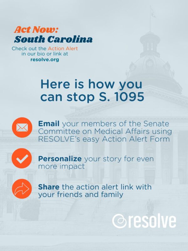 South Carolina, IVF is Under Threat Again! – RESOLVE