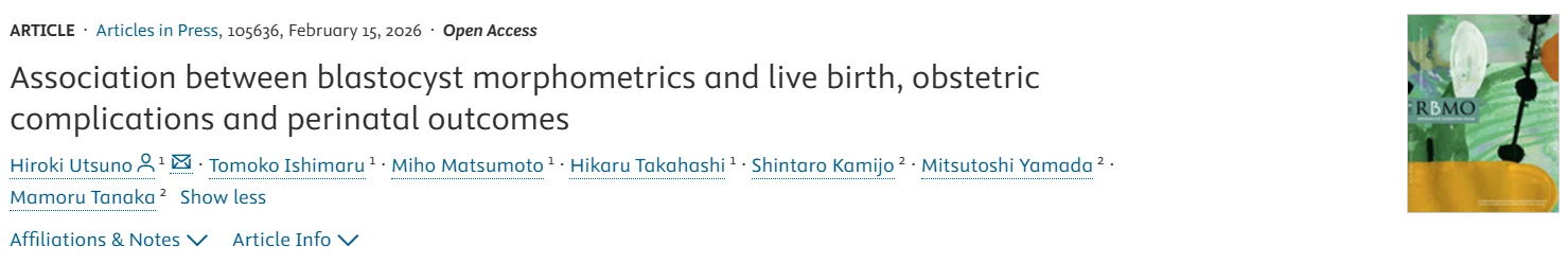 Blastocyst Morphology May Predict Live Birth and Pregnancy Outcomes – RBMO