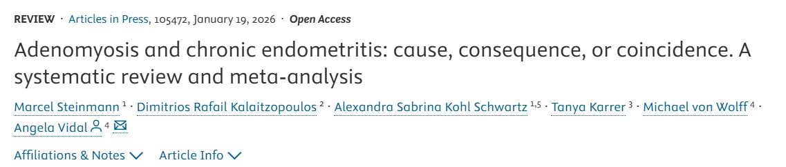 Association Found Between Adenomyosis and Chronic Endometritis – RBMO