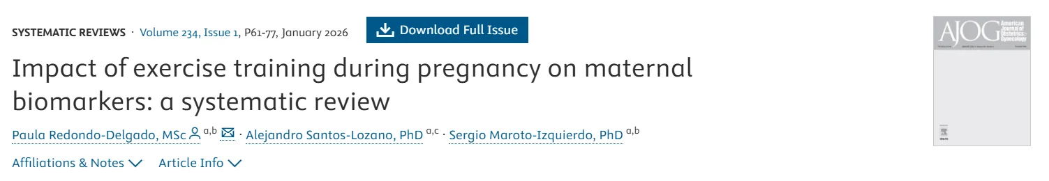 Christopher Robinson: Impact of Exercise Training During Pregnancy on Maternal biomarkers