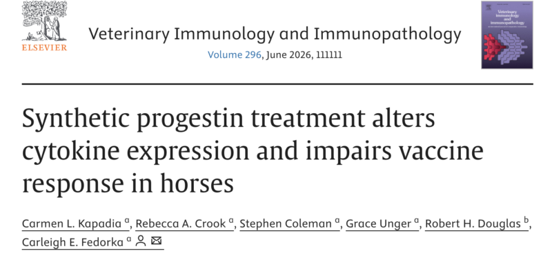 Carleigh Fedorka: Synthetic Progestin Treatment Alters Cytokine Expression and Impairs Vaccine Response