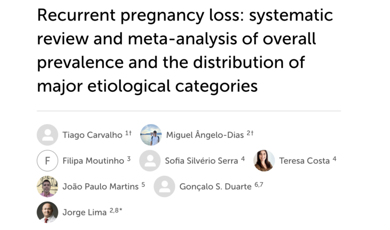 Jorge Lima: Recurrent Pregnancy Loss Affects 1% of Women, Yet 37% of Cases Remain Unexplained