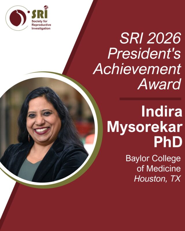 President’s Achievement Awards in Women’s Health Research – SRI
