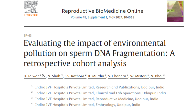 Vipin Chandra: Impact of Environmental Pollution on Sperm DNA Fragmentation