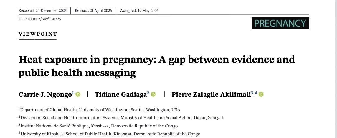 Amos Grünebaum: A Growing Gap Between Heat Exposure Evidence and Public Health Messaging