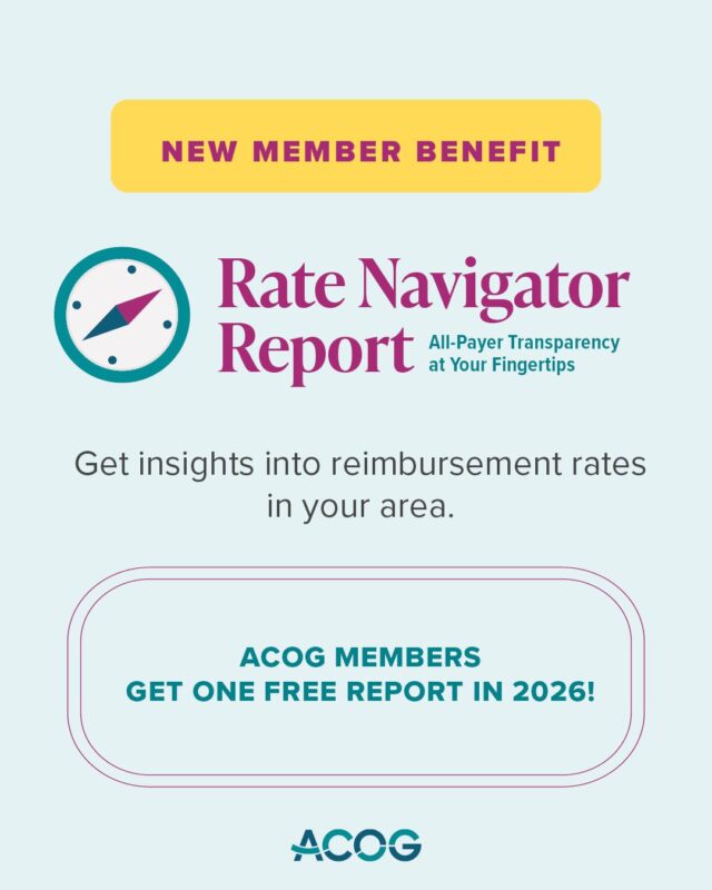 ACOG’s Rate Navigator Report is Officially Live – ACOG