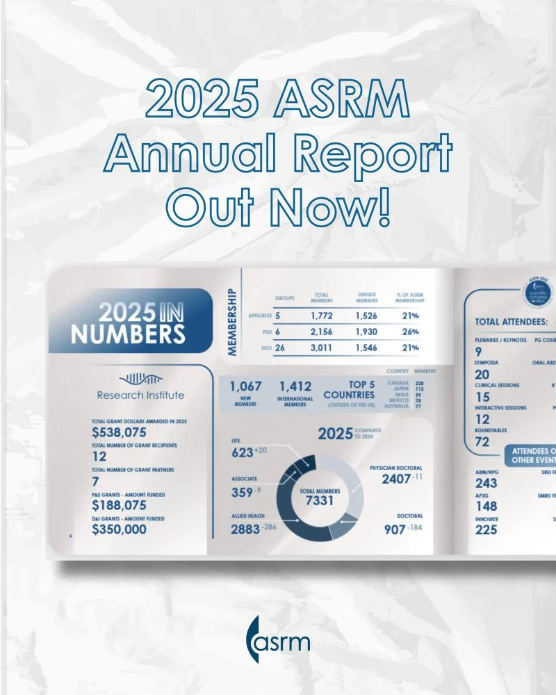 Milestones, Partnerships, and Impact Shaped Fertility Care in 2025 – ASRM
