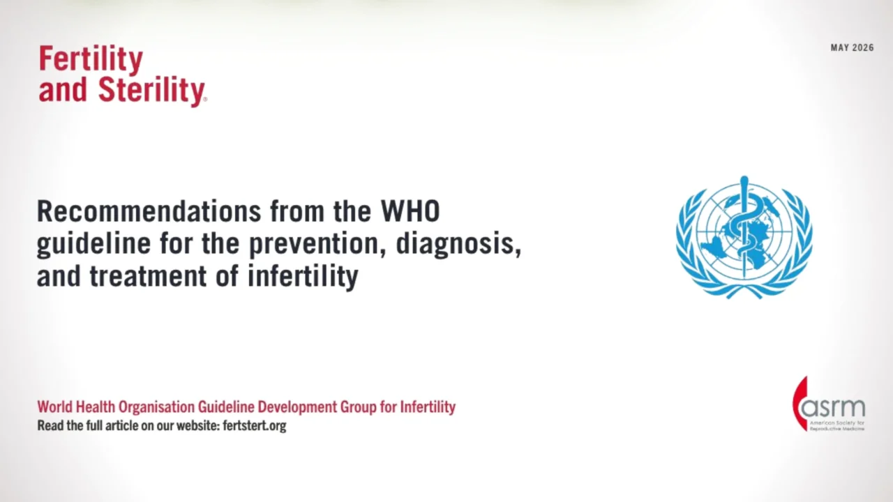WHO Releases New Guidelines on Infertility Prevention, Diagnosis, and Treatment – Fertility and Sterility