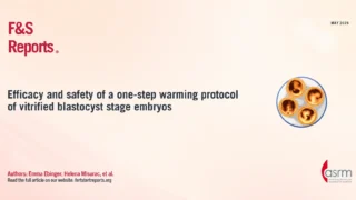 Efficacy and Safety of a One-Step Warming Protocol of Vitrified Blastocysts - Fertility and Sterility