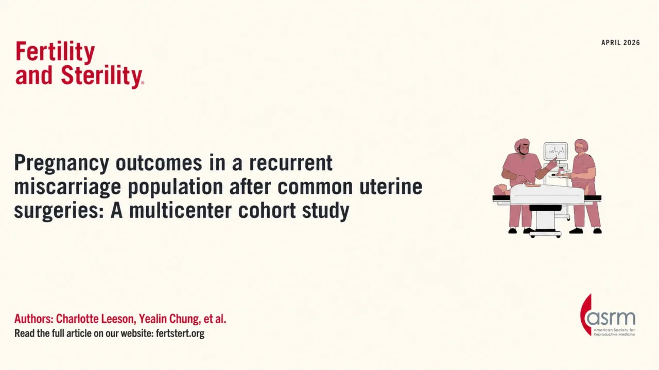 Pregnancy Outcomes in a Recurrent Miscarriage Population After Uterine Surgeries – Fertility and Sterility