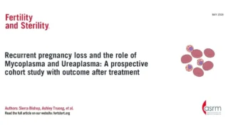 The Role of Mycoplasma and Ureaplasma in Recurrent Pregnancy Loss - Fertility and Sterility