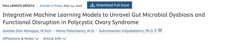 Integrative Machine Learning Links Gut Dysbiosis to PCOS – Fertility and Sterility