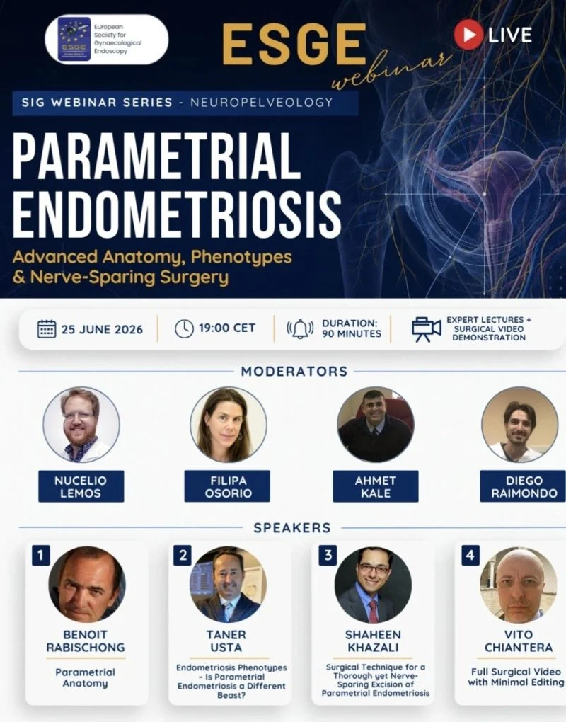 Marco Zaccaria: ESGE Webinar to Spotlight Advances in the Surgical Management of Parametrial Endometriosis